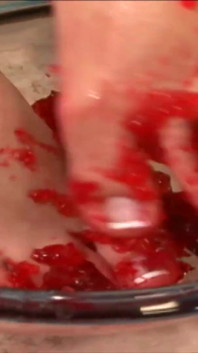Brunette babe gives perfect footjob to lucky guy