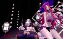 Smixix: Natsumi 兔子洞性爱和跳舞脱衣服成人女巫 mmd 3d 红发颜色编辑 smixix