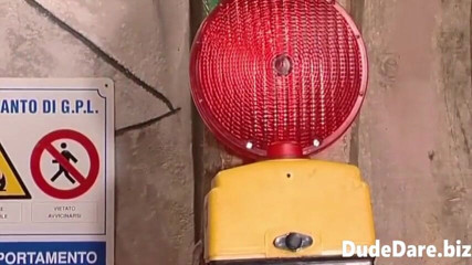 DudeDare: Dudes flirt at work and end up fucking