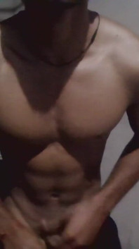 A Muscular Teen Boy Show His Body