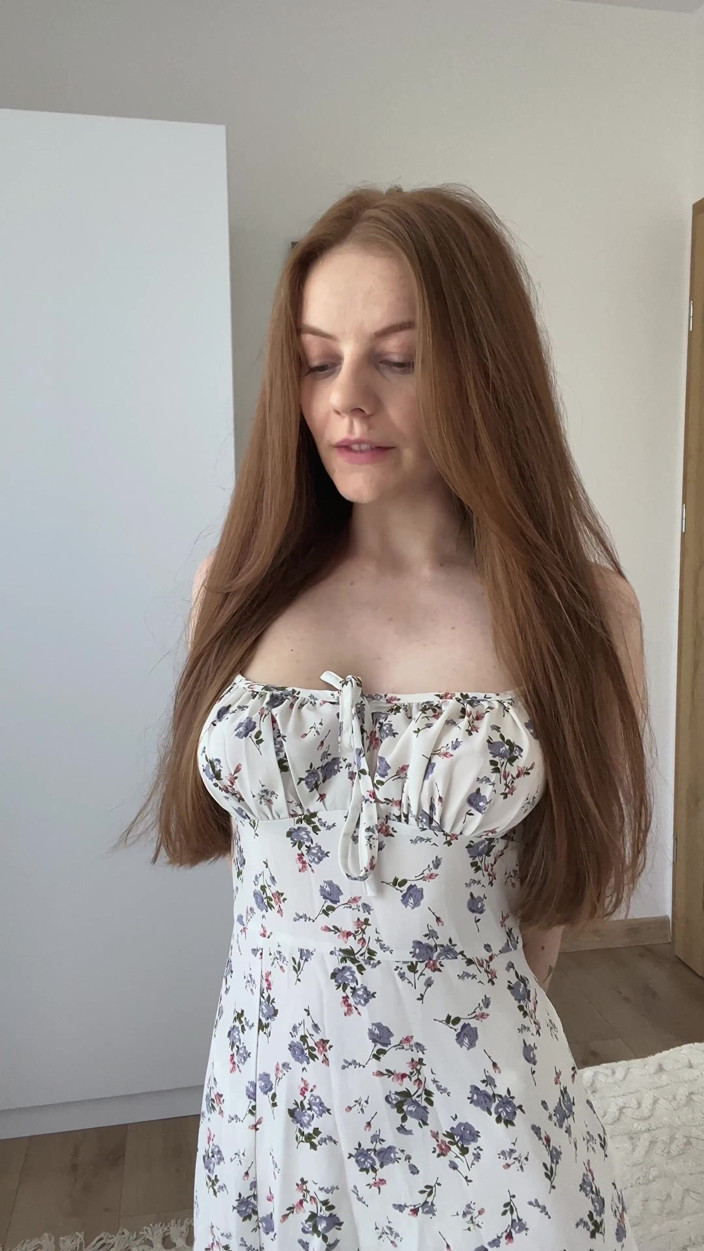 LadyInBad: Shy Redhead Girl with Pigtails Stripes so You Can Show...