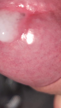 Rivers of Cum Leak and Edging Huge Load Multiple Cumshots Into Plastic Container Cup Sperm