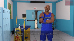 AVN Teller: Locator fetiș - Chloe suge o pulă mare albă în standurile din...