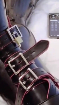Mz12 - Latex-bound Puppy Vibrates to Reach Orgasm