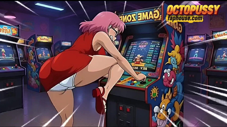 Octopussy Lovers Club: Moje ruská macecha Victoria si užívá hraní retro videoher na 35...