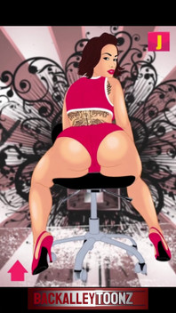Jaz Sexy Tlustý Velký Zadek Tanec Na Židli