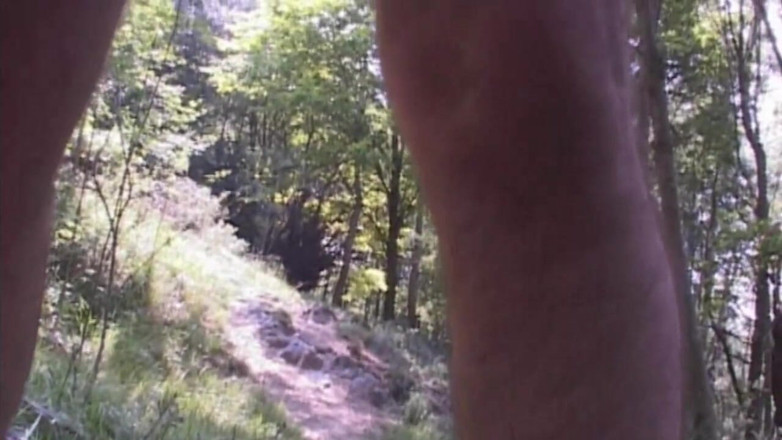 My porn family: Curvă amatoare futută în aer liber de doi tipi excitați în pădure
