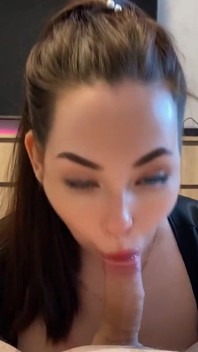 Gentle Blowjob with Red Lipstick