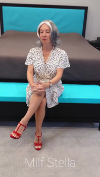 Sherry in a White Dress with Hearts