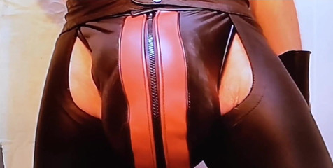 Monster_Meat_: Leather jock bulge