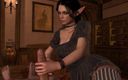 Wraith ward: Sexy gotická elfka dává hanjob a kouření v POV: 3D porno
