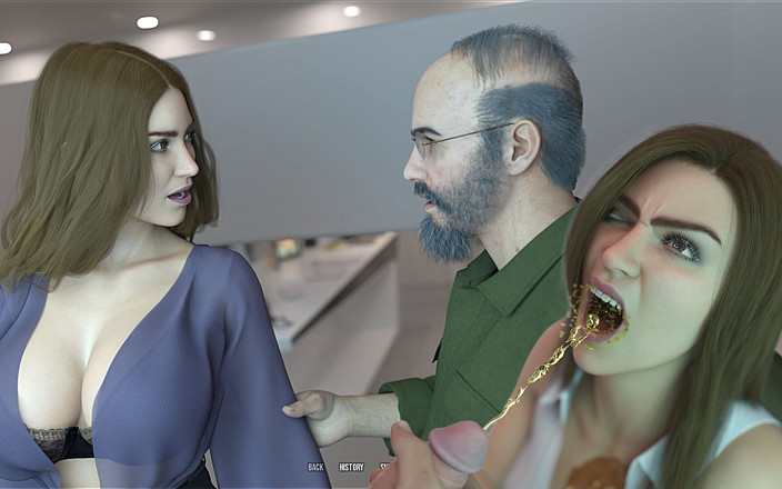 Lustful Gaming: Rondborstige Kantoorvrouw Wordt Sperma En Pisslet Voor Een Vuile Oude...