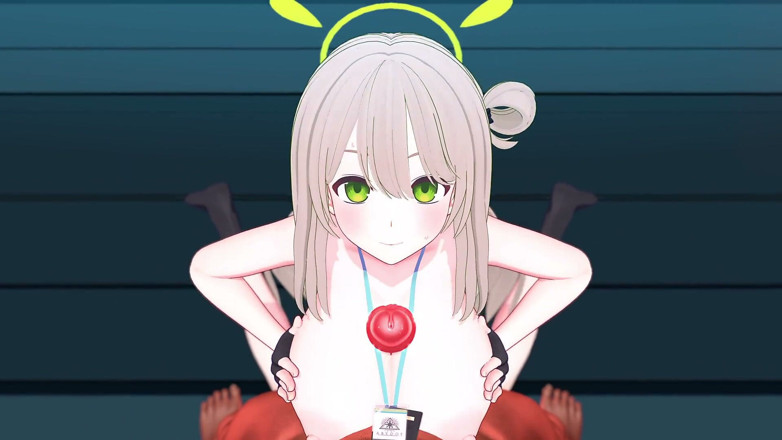 NSFWOtaku: Blue Archive - Top Student Nonomi Pleases Sensei - 3D Hentai Animations