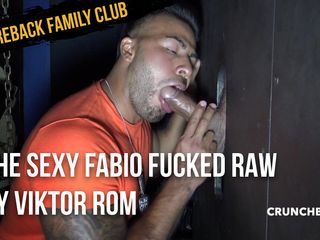 Bareback family club: The sexy Fabio fucked raw by Viktor Rom