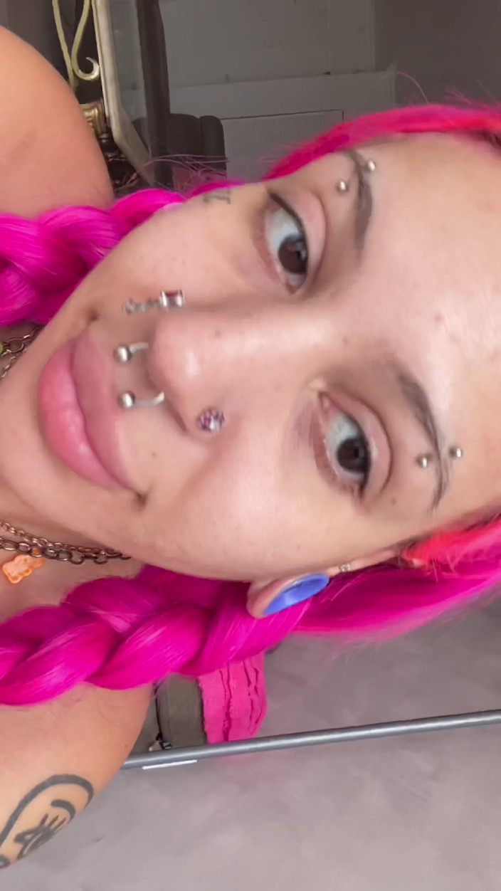 Nali Marie: Teen Exposing All of Her Holes Spreading Pussy Bimbo Pink...