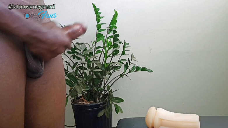 Dominicano: Je masturbe mon ami avec une énorme bite noire et épaisse et...