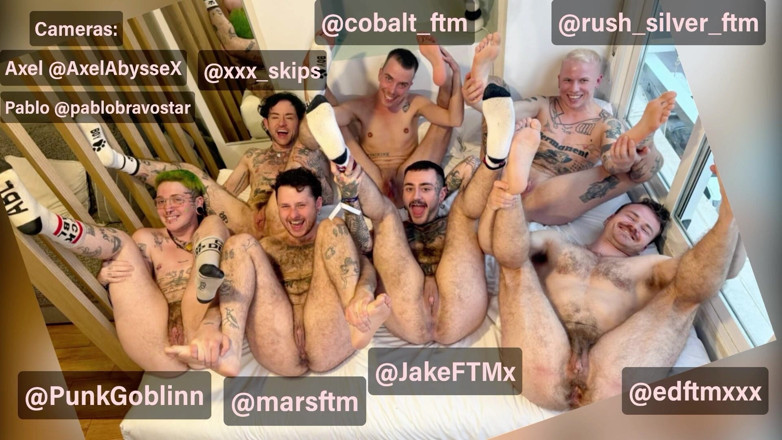 punkgoblin: Pussyboy Paradise: Ftm Orgy Extended Pt2