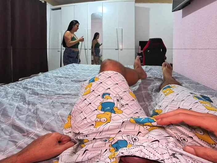 Kasallpimenta VR: सौतेली बहन मुझे हस्तमैथुन करते हुए पकड़ती है