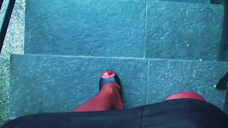 Goddess Celine: Stiletto mules, verschwitzte nylons, WICHsanleitung, füße