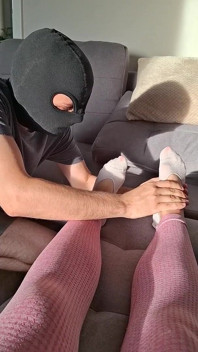 Sub Massages My Feet Socks First, Then Bare Foot Worship & Massage