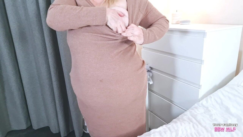BBW_Wife: Le grandi tette della zia nel suo vestito stretto (moglie miLF...
