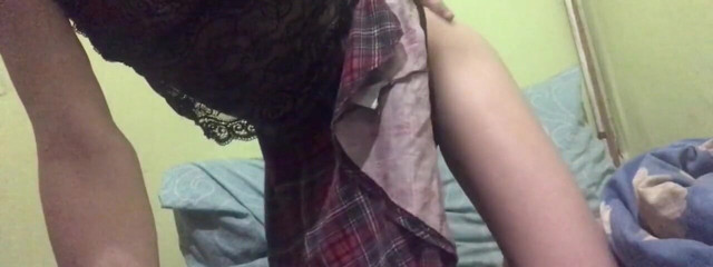 Kisska: I take off my openwork t-shirt and shawl with my...