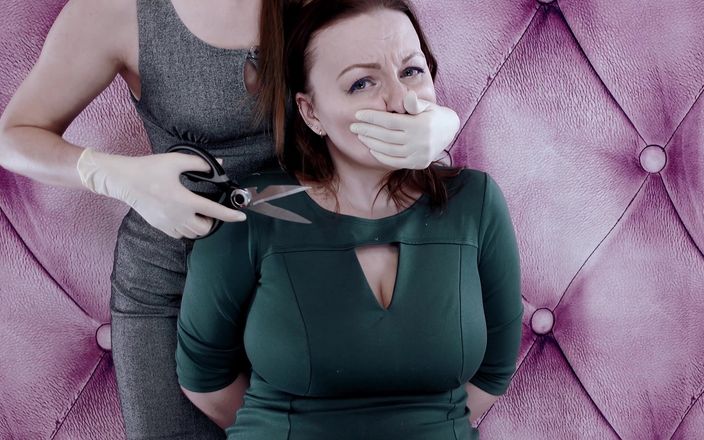 Arya Grander: Kläder förstörelse video - fetisch lesbiska BDSM kinky