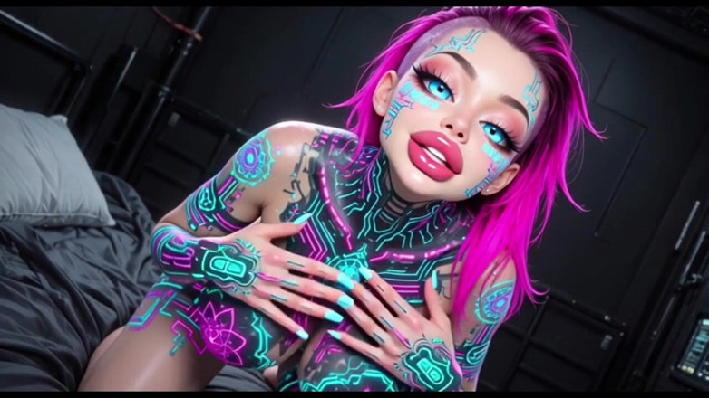 Hot girl dancing: Cute Sexy Talk and Boobs, Ai Animation