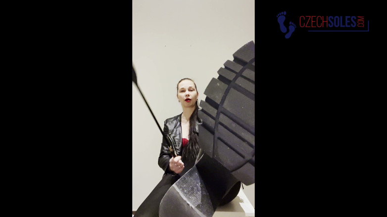 Czech Soles - foot fetish content: Boots Domination with JOI Instructions, POV