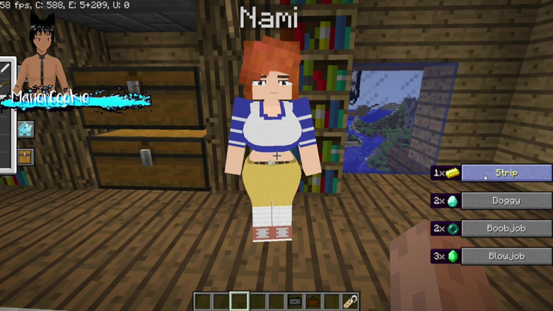 Manor Cookie: Minecraft Jenny Mod Fapcraft - Nami, lakomá a sexy žena s velkými...