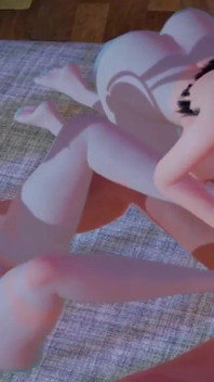 Le conigliette hentai fanno una sega con i piedi in trio
