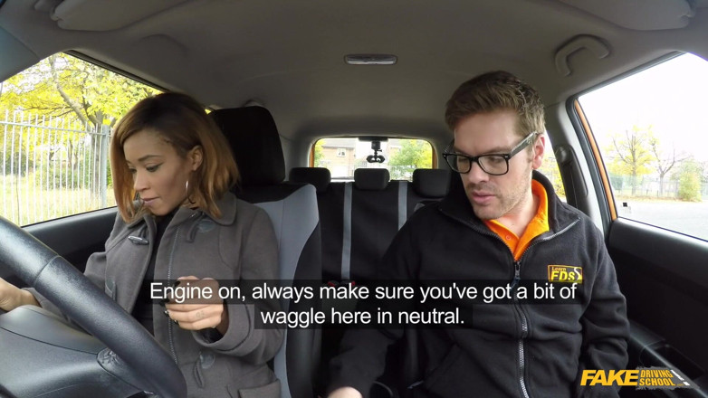 Fake Driving School: Fake Driving College - Gorgeous Kiki Gives Blowjob in Backseat for...