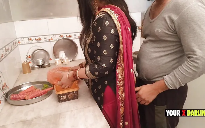 Jony Darling: Punjabi Stepmom Fucking in the Kitchen When She Make Dinner...