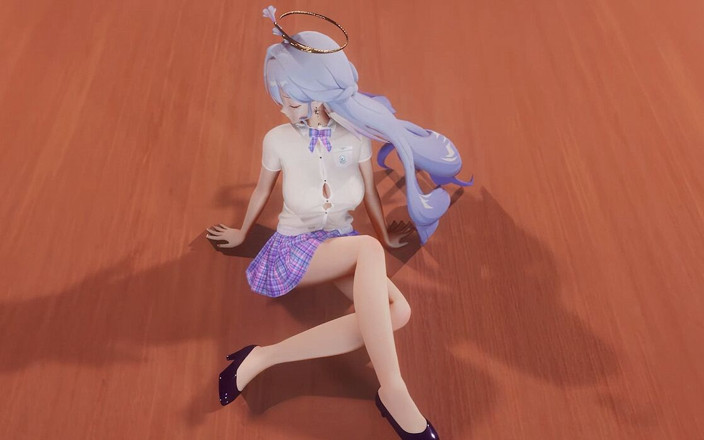 MikuMotion: Mockingbird – Něco studentského uniformního miniskirtu s velkými prsy