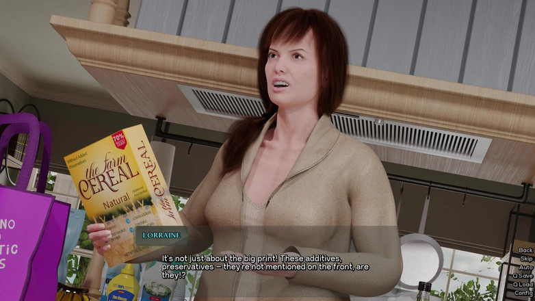 3D Cartoon Porn: Godson 4 - Макс бачить Лотарингію в бюстгальтері та трусиках у ванній кімнаті