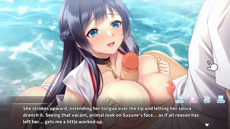 NSFWOtaku: Hentai oyunu - dediğimi yap - shrine maiden paizuri