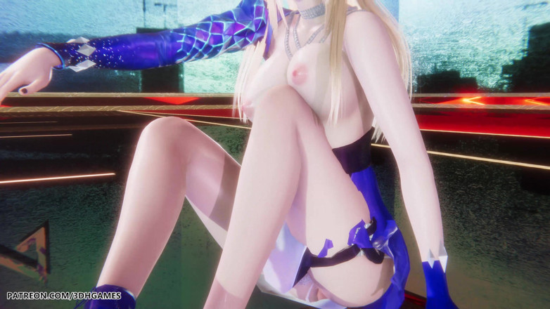 3D-Hentai Games: [mmd] Kda - Ich zeige dir, Ahri, heißer striptease, liga der...