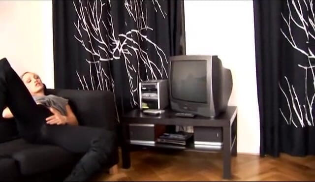 Xtime Network: Blonde riding hard on stiff prick on the couch