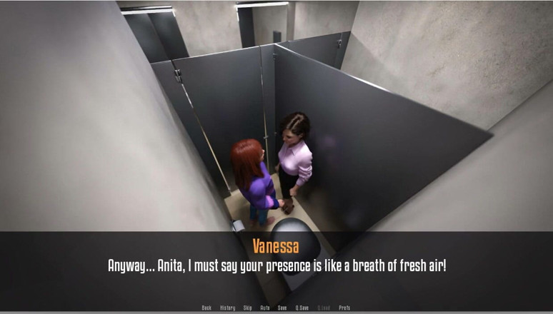 XXX Games Bunk: Anitas praktikplats - spel - rollspel - lesbiska små tonåringar gör på allmän...