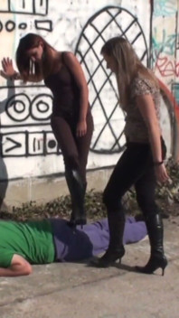 Melady and Cindy Dominate and Humiliate Slave Joschi