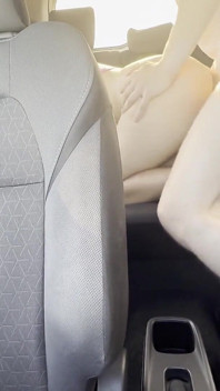 Romantic Car Sex with Asian Teen and Big Creampie