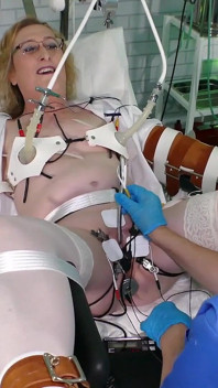 Lisa Essex and Mistress Jane Medical Fetish Electro Play