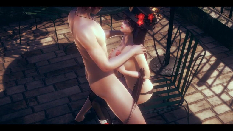 HentaiTubes: Genshin Impact Hentai - Hu Tao Boobjob and Anal with Creampie...