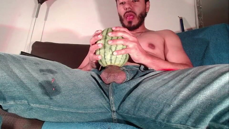 Tommhot: Fucking a Watermelon While Wearing Jeans