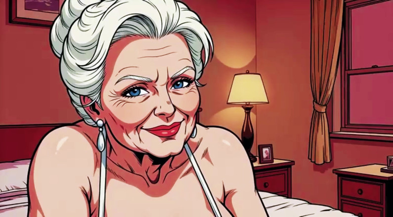 AI Porn: Ai Granny Deep Cleavage Tease Close Ups