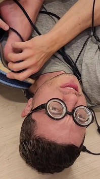 Nerd Computer Technician Worships Kiffa’s Feet Under the Table