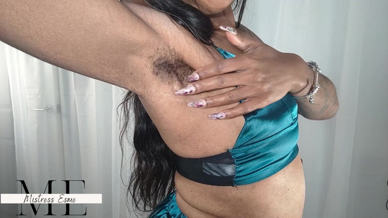 Mistress Esme: my hairy pits wont worship themselves