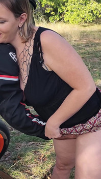 Biker Fucks Me on This Motorcycle in Threesome with My Boyfriend