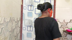 Mami4711: 彼氏からの電話 帰宅バスルーム ファンク とてもきついアソコ!インド・タミル・ホット・ビデオ