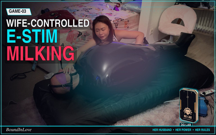 BoundInLove: Ehefrau Melkt Ihren Devoten Ehemann-sklaven Im Aufblasbaren Latex-sack - E-stim, Rimmer &amp;...